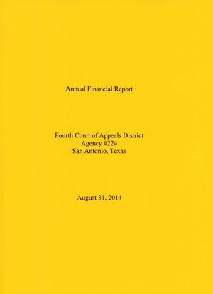 Texas Fourth Court of Appeals Annual Financial Report: 2014