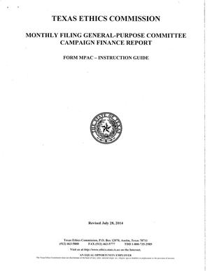 Monthly Filing General-Purpose Committee Campaign Finance Guide