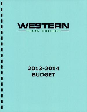 Primary view of object titled 'Western Texas College Budget: 2014'.