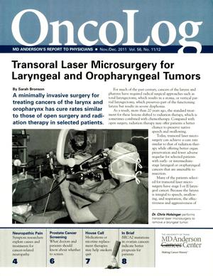 OncoLog, Volume 56, Number 11/12, November/December 2011