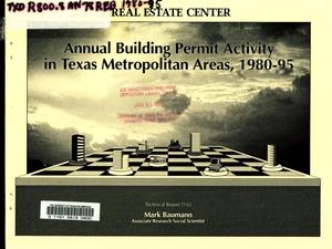 Annual Building Permit Activity in Texas Metropolitan Areas, 1980-95