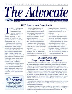 Primary view of object titled 'The Advocate: Volume 19, Issue 1, January - March 2014'.