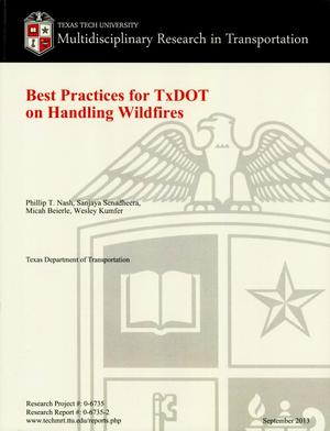 Best Practices for TxDOT on Handling Wildfires