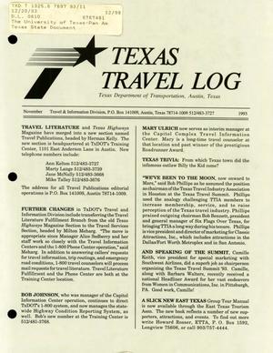 Texas Travel Log, November 1993