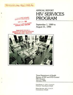 Primary view of object titled 'Texas HIV Services Program Annual Report: 1990'.