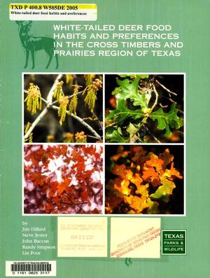 White-Tailed Deer Food Habitats and Preferences in the Cross Timbers and Prairies Region of Texas