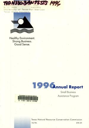 Texas Small Business Assistance Program Annual Report: 1996