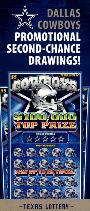 Dallas Cowboys Promotional Second-Chance Drawings!