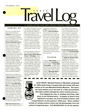 Texas Travel Log, November 1995