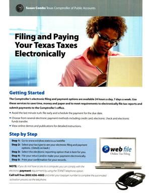 Filing and Paying Your Texas Taxes Electronically