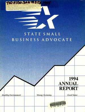 Primary view of object titled 'Texas State Small Business Advocate Annual Report: 1994'.