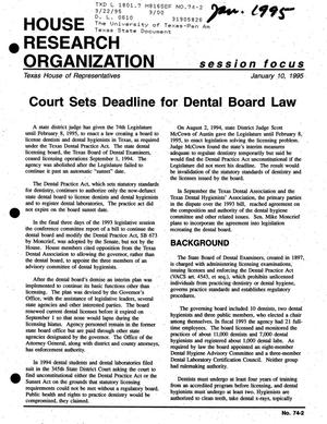 Focus Report, Volume 74, Number 2, January 1995