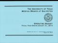 Book: University of Texas Medical Branch at Galveston Operating Budget: 2014