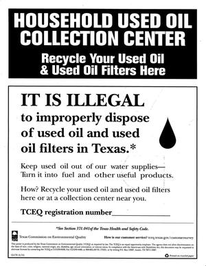Household Used Oil Collection Center