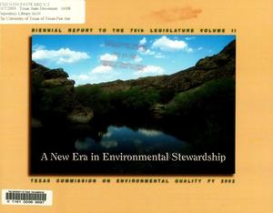 Primary view of object titled 'Biennial Report to the 78th Texas Legislature: Texas Commission on Environmental Quality, Volume 2'.