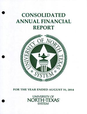 Primary view of object titled 'University of North Texas System Annual Financial Report: 2014'.