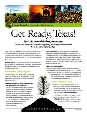 Get Ready Texas! Agriculture and Timber Producers