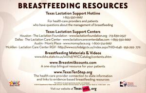 Primary view of object titled 'Breastfeeding Resources'.