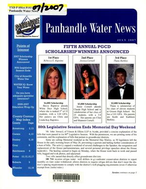 Primary view of object titled 'Panhandle Water News, July 2007'.