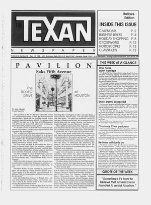 Primary view of object titled 'The Texan Newspaper (Houston, Tex.), Vol. 36, No. 50, Ed. 1 Wednesday, December 14, 1988'.