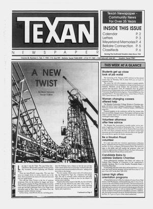 Primary view of object titled 'The Texan Newspaper (Bellaire and Houston, Tex.), Vol. 38, No. 6, Ed. 1 Wednesday, February 7, 1990'.