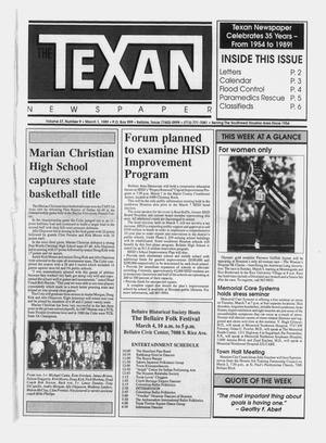 The Texan Newspaper (Bellaire, Tex.), Vol. 37, No. 9, Ed. 1 Wednesday, March 1, 1989