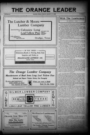 The Orange Leader (Orange, Tex.), Vol. 19, No. 5, Ed. 1 Friday, March 26, 1909