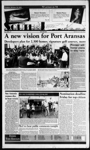 Primary view of object titled 'Port Aransas South Jetty (Port Aransas, Tex.), Vol. 32, No. 41, Ed. 1 Thursday, October 10, 2002'.
