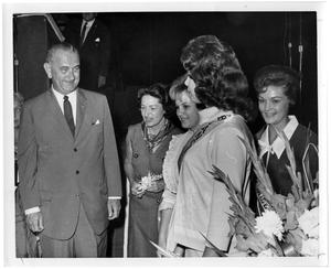 [Lyndon Johnson and Four Women]