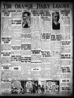 The Orange Daily Leader (Orange, Tex.), Vol. 11, No. 122, Ed. 1 Friday, November 13, 1925