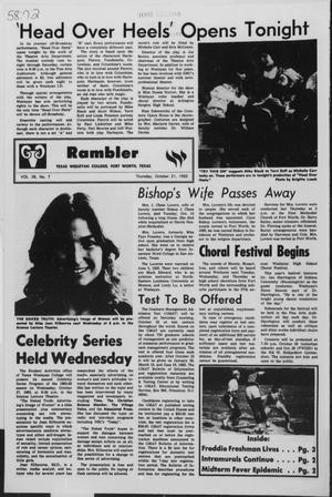 Rambler (Fort Worth, Tex.), Vol. 58, No. 7, Ed. 1 Thursday, October 21, 1982
