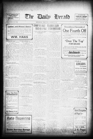 The Daily Herald (Weatherford, Tex.), Vol. 19, No. 269, Ed. 1 Friday, November 22, 1918