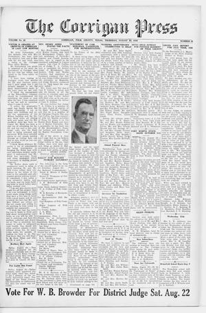 The Corrigan Press (Corrigan, Tex.), Vol. 42, No. 35, Ed. 1 Thursday, August 20, 1936