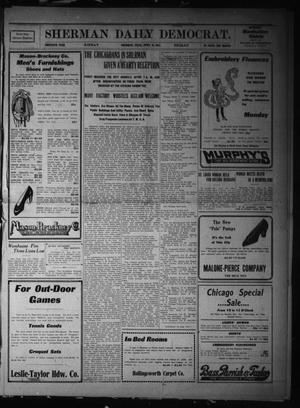 Primary view of object titled 'Sherman Daily Democrat. (Sherman, Tex.), Vol. THIRTIETH YEAR, Ed. 1 Friday, April 28, 1911'.