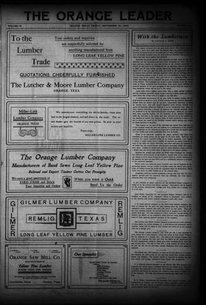 Primary view of object titled 'The Daily Leader (Orange, Tex.), Vol. 18, No. 23, Ed. 1 Friday, September 25, 1908'.