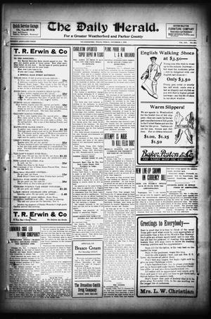 The Daily Herald. (Weatherford, Tex.), Vol. 14, No. 257, Ed. 1 Friday, November 7, 1913