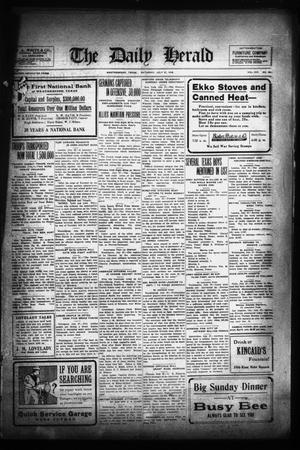 The Daily Herald (Weatherford, Tex.), Vol. 19, No. 168, Ed. 1 Saturday, July 27, 1918