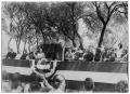 Photograph: [Lyndon Johnson Speaking on an Outdoor Stage]