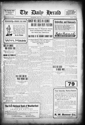 The Daily Herald (Weatherford, Tex.), Vol. 15, No. 261, Ed. 1 Friday, November 13, 1914