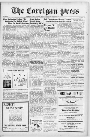 The Corrigan Press (Corrigan, Tex.), Vol. 44, No. 40, Ed. 1 Thursday, September 22, 1938