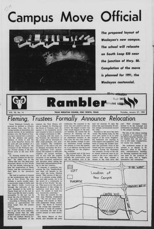 Rambler (Fort Worth, Tex.), Vol. 58, No. 14, Ed. 1 Thursday, January 27, 1983