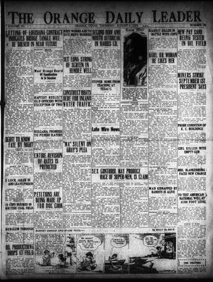 Primary view of object titled 'The Orange Daily Leader (Orange, Tex.), Vol. 11, No. 39, Ed. 1 Thursday, August 6, 1925'.