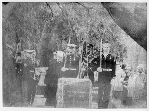Primary view of object titled '[Honor Guard at Lyndon Johnson's Burial]'.