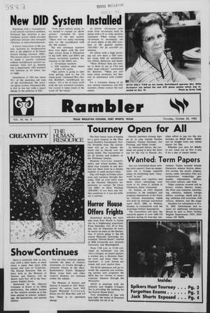 Rambler (Fort Worth, Tex.), Vol. 58, No. 8, Ed. 1 Thursday, October 28, 1982