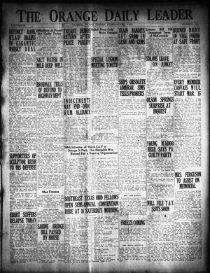 Primary view of object titled 'The Orange Daily Leader (Orange, Tex.), Vol. 10, No. 250, Ed. 1 Friday, February 27, 1925'.