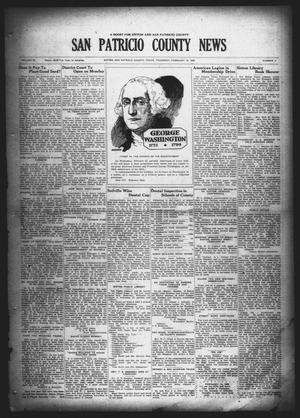 San Patricio County News (Sinton, Tex.), Vol. 20, No. 3, Ed. 1 Thursday, February 16, 1928
