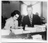 Thumbnail image of item number 1 in: '[Lady Bird and Lyndon Johnson at a Book Signing]'.