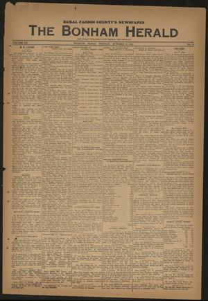 The Bonham Herald (Bonham, Tex.), Vol. 12, No. 19, Ed. 1 Monday, October 17, 1938