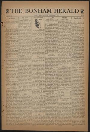 Primary view of object titled 'The Bonham Herald (Bonham, Tex.), Vol. 7, No. 29, Ed. 1 Monday, December 11, 1933'.