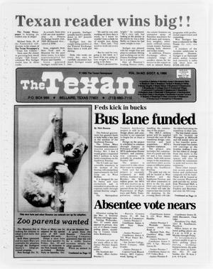 The Texan (Bellaire, Tex.), Vol. 34, No. 5, Ed. 1 Wednesday, October 8, 1986